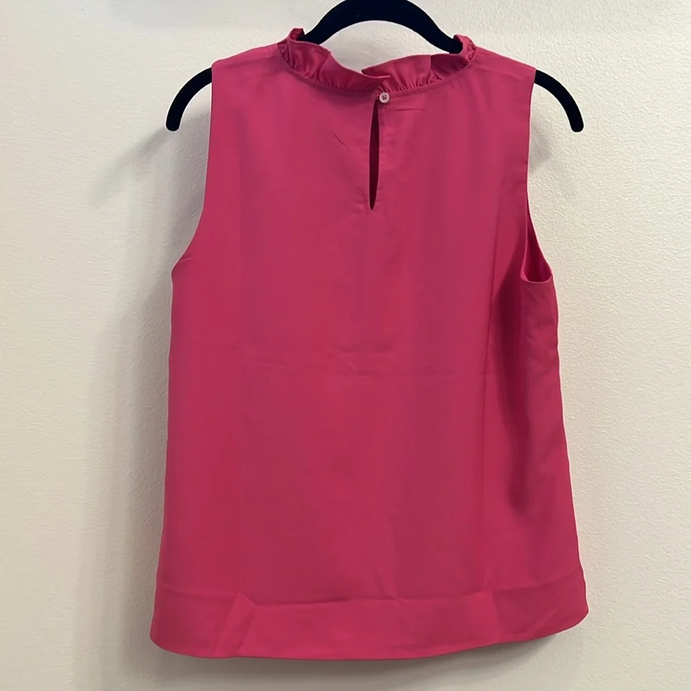 Jcrew Ruffle Neck Tank - Picture 2 of 2